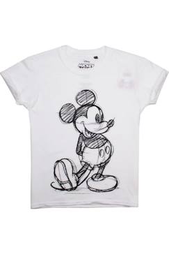 T-shirt motif croquis de mickey mouse coton disney  - vertbaudet enfant