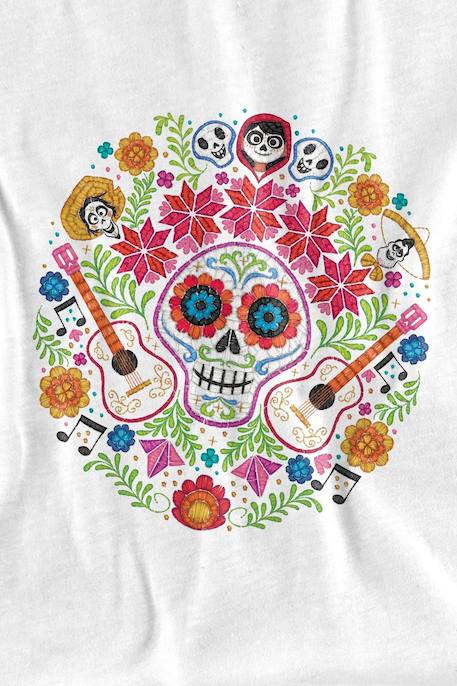 T-shirt coton day of the dead Blanc 2 - vertbaudet enfant 