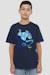 T-shirt coton aladdin let's make some magic Bleu marine 4 - vertbaudet enfant 
