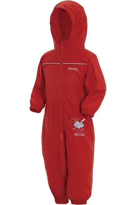 Combinaison imperméable bébé polyamide puddle iv Bleu+Rouge 8 - vertbaudet enfant 