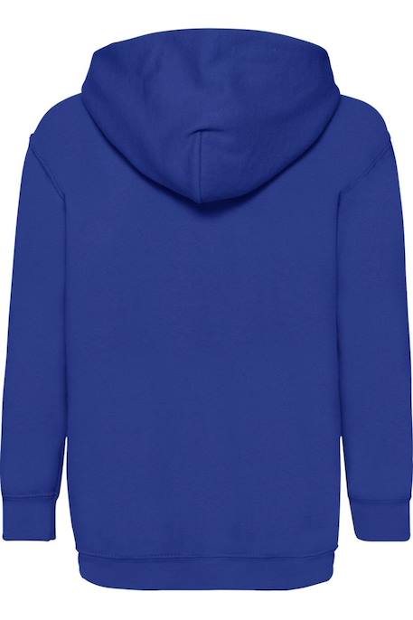 Sweat à capuche classic coton 260 Azur+Blanc+Bleu roi+Gris chiné+Rose clair+Tournesol+Vert kelly 8 - vertbaudet enfant 