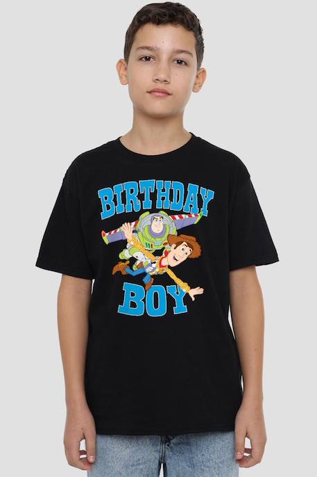 T-shirt garçon coton - Toy Story birthday boy Noir 4 - vertbaudet enfant 