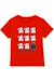 T-shirt motifs stormtrooper et dark vador coton star wars bah humbug Rouge 1 - vertbaudet enfant 