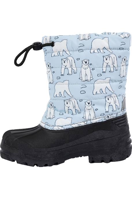 Après-skis textile remy enfant Bleu / blanc / noir 3 - vertbaudet enfant 