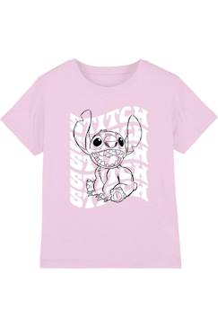 T-shirt motif croquis et nom répété coton  - vertbaudet enfant