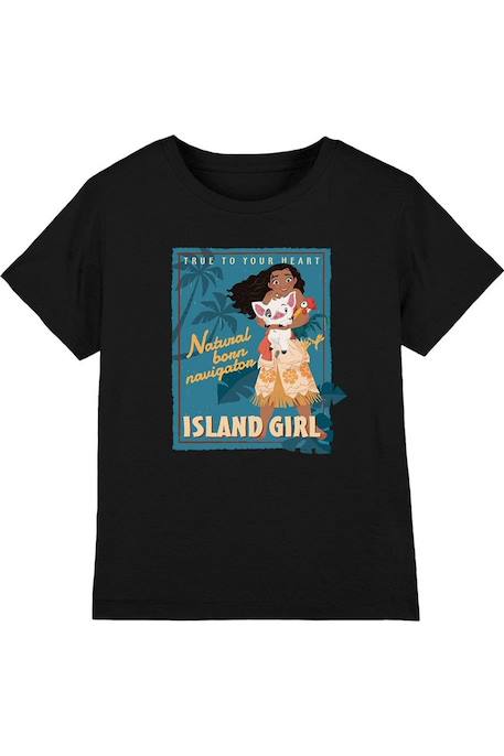 Fille-T-shirt coton vaiana island girl