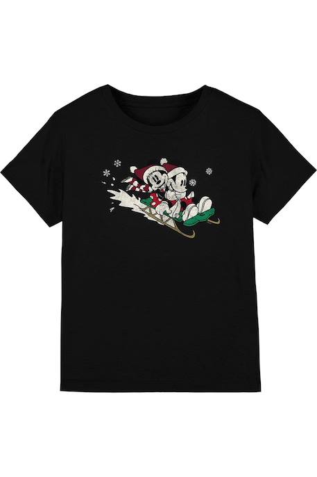 T-shirt Noel mickey & minnie mouse coton disney Noir 1 - vertbaudet enfant 