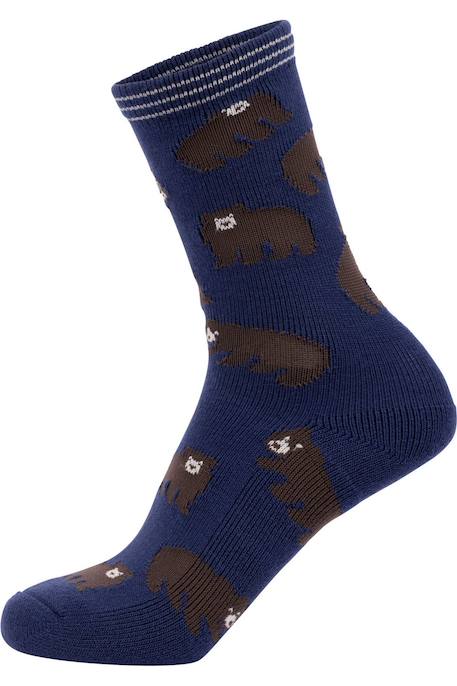 Chaussettes  wildlife Bleu glacier+Bleu marine 4 - vertbaudet enfant 