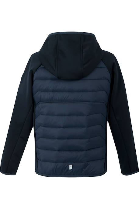 Veste hybride kielder  ix Bleu marine+Vanille clair / pêche foncée 2 - vertbaudet enfant 