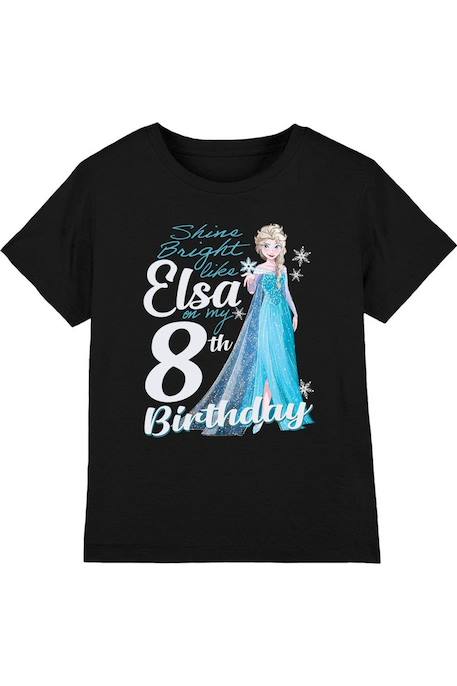Fille-T-shirt elsa coton la reine des neiges bright like elsa