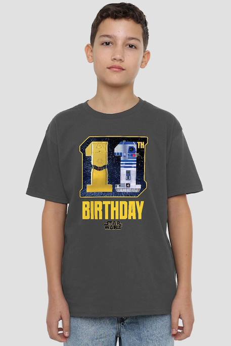 T-shirt coton star wars Charbon 4 - vertbaudet enfant 