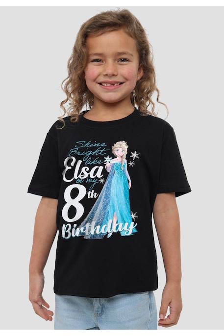 T-shirt elsa coton la reine des neiges bright like elsa Noir 4 - vertbaudet enfant 
