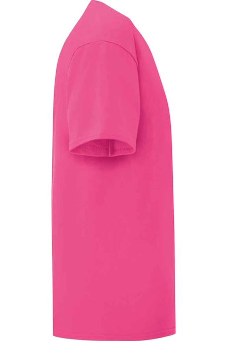 T-shirt coton peigné et filé à l'anneau iconic Fuchsia+Lavande clair+Rose pâle 3 - vertbaudet enfant 