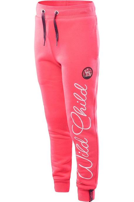 Pantalon de jogging coton lania Bleu foncé+Framboise 9 - vertbaudet enfant 