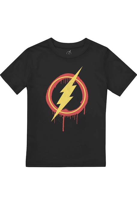 T-shirt motif effet à la bombe coton Noir 1 - vertbaudet enfant 