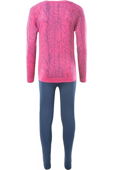 Ensemble sous-vêtements thermiques fille grar ii Bleu foncé / chèvrefeuille+Framboise 2 - vertbaudet enfant 