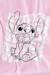 T-shirt motif croquis et nom répété coton Rose 2 - vertbaudet enfant 