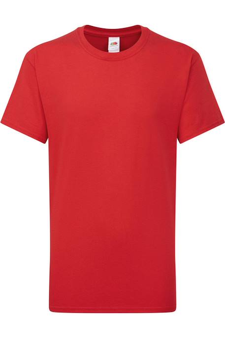T-shirt iconic 195 en coton peigné de qualité supérieure Blanc+Bleu+Bleu marine sombre+Bleu roi+Canneberge+Noir+Rouge+Vert 19 - vertbaudet enfant 