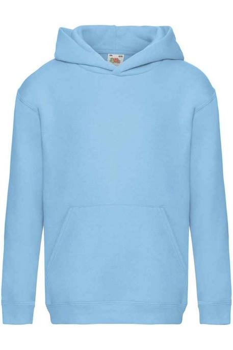 Sweat à capuche en coton peigné de qualité supérieure premium Bleu ciel+Bleu marine sombre+Bleu roi+Noir+Rouge 1 - vertbaudet enfant 