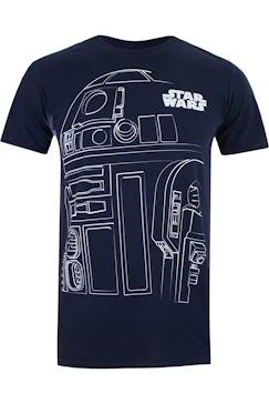 Garçon-T-shirt, polo, sous-pull-T-shirt-T-shirt motif contour de r2-d2 coton star wars