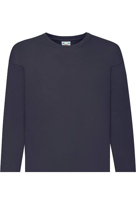 T-shirt enfant manches longues coton valueweight Bleu marine sombre+Bleu roi+Noir+Rouge 2 - vertbaudet enfant 