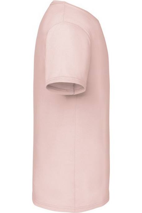 T-shirt iconic coton peigné et filé à l'anneau 150 Rose pâle 3 - vertbaudet enfant 