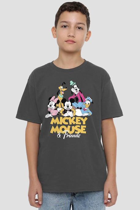 T-shirt motifs mickey mouse et ses amis coton disney Charbon 4 - vertbaudet enfant 