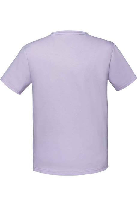 T-shirt coton peigné et filé à l'anneau iconic Fuchsia+Lavande clair+Rose pâle 5 - vertbaudet enfant 