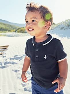 Bébé-T-shirt, sous-pull-Polo bébé garçon brodé poitrine personnalisable