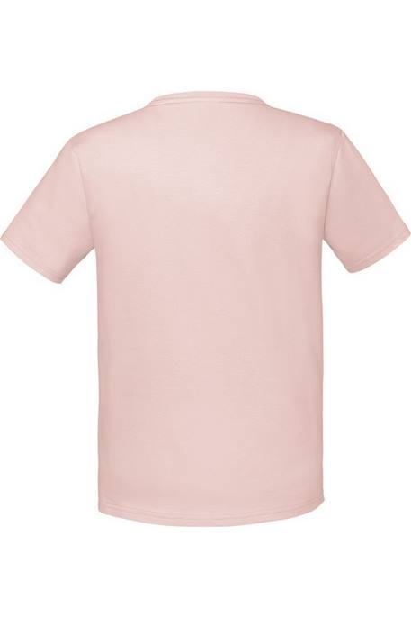 T-shirt iconic coton peigné et filé à l'anneau 150 Rose pâle 2 - vertbaudet enfant 