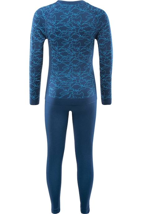 Ensemble sous-vêtements thermiques grar nylon ii Bleu / bleu danube+Noir / gris foncé 2 - vertbaudet enfant 
