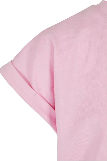 T-shirts coton bio Bleu barbeau / rose clair 2 - vertbaudet enfant 