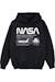 Sweat à capuche coton nasa Blanc+Noir 6 - vertbaudet enfant 