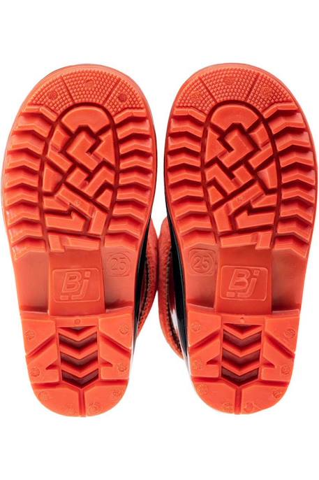Bottes de pluie  frise Saphir foncé / orange 4 - vertbaudet enfant 