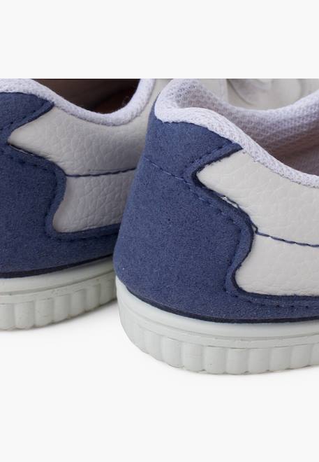 Baskets souples minimalistes talon coloré Bleu denim 6 - vertbaudet enfant 