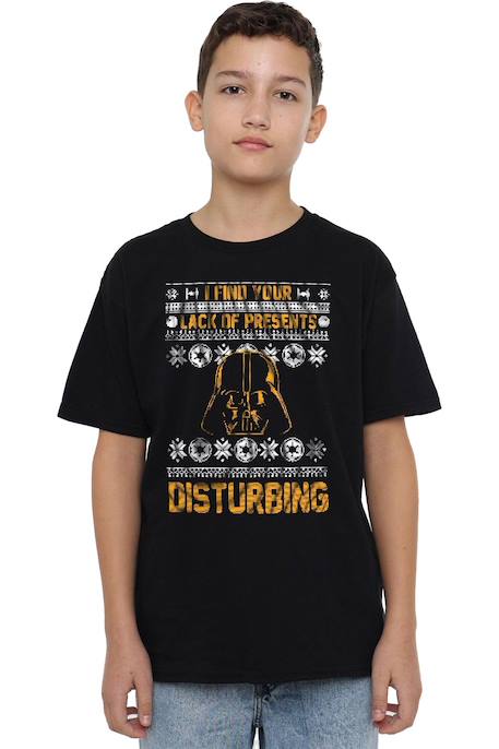 T-shirt Noël coton star wars lack of christmas presents Noir 4 - vertbaudet enfant 
