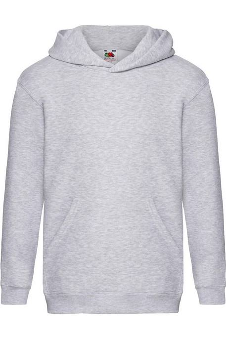 Sweat à capuche en coton peigné de qualité supérieure premium Blanc+Gris chiné 3 - vertbaudet enfant 