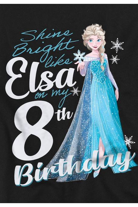 T-shirt elsa coton la reine des neiges bright like elsa Noir 3 - vertbaudet enfant 