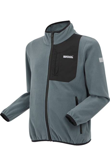 Veste polaire frankie Bleu olympien+Gris orage+Vert néphrite 8 - vertbaudet enfant 