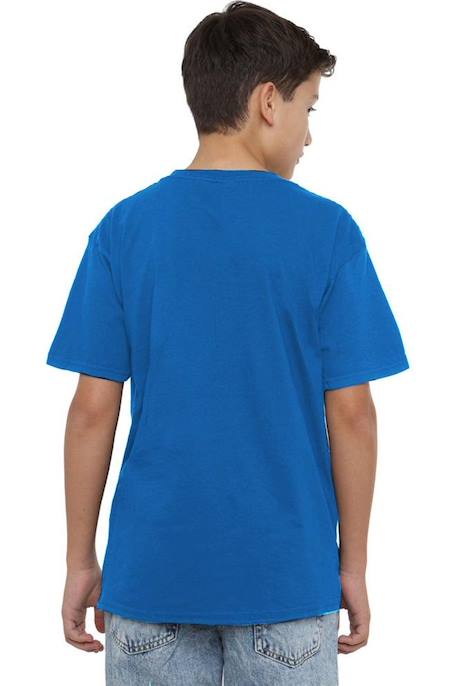 T-shirt coton let the battle begin Bleu roi 5 - vertbaudet enfant 