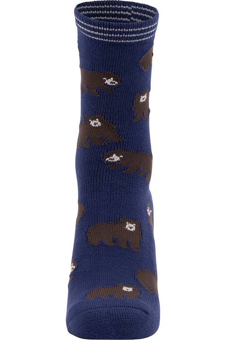 Chaussettes  wildlife Bleu glacier+Bleu marine 5 - vertbaudet enfant 