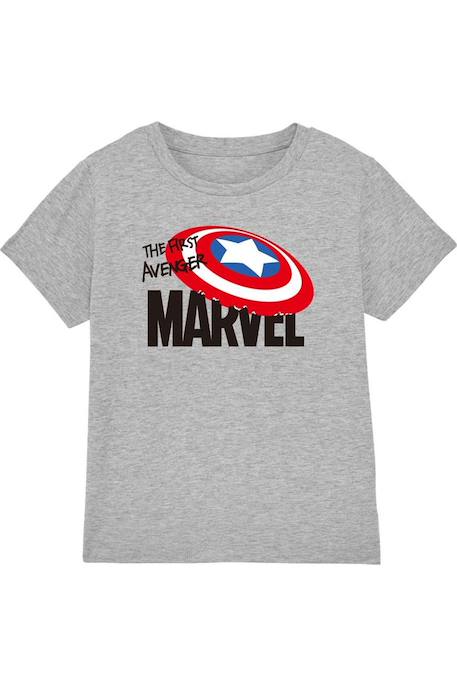 T-shirt coton first avenger Gris chiné 1 - vertbaudet enfant 