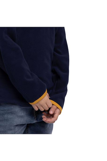 Polaire col zippé garçon etto Bleu marine+Gris 4 - vertbaudet enfant 