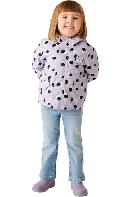 Veste imperméable  shyla the leopard Lilas pâle 4 - vertbaudet enfant 