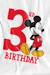 T-shirt 3ème anniversaire motif mickey mouse coton disney Blanc 2 - vertbaudet enfant 