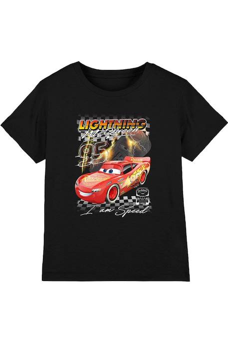 T-shirt motif flash mcqueen am speed coton cars i am speed Noir 1 - vertbaudet enfant 