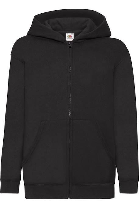 Sweat zippé à capuche enfant coton classic Azur+Bleu marine sombre+Bleu roi+Bordeaux+Gris chiné+Noir+Rouge+Vert bouteille 16 - vertbaudet enfant 