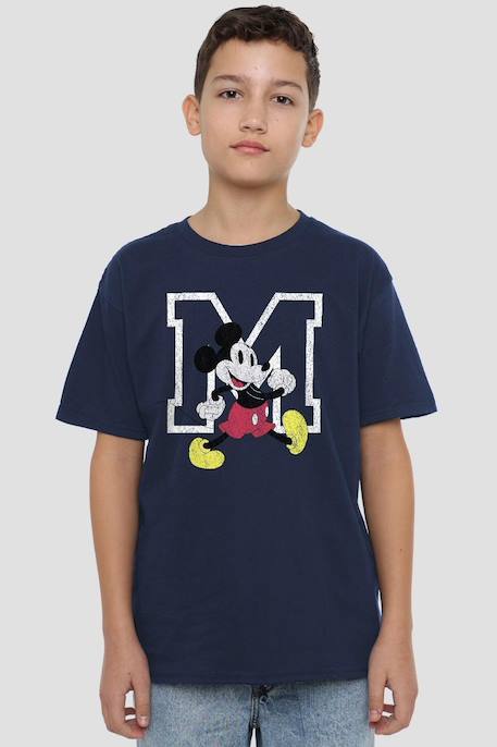 T-shirt motif mickey mouse coton disney Bleu marine 4 - vertbaudet enfant 