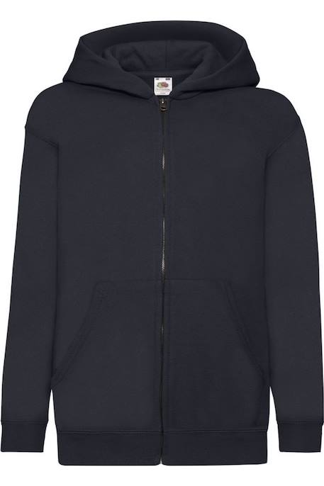 Sweat zippé à capuche enfant coton classic Azur+Bleu marine sombre+Bleu roi+Bordeaux+Gris chiné+Noir+Rouge+Vert bouteille 4 - vertbaudet enfant 