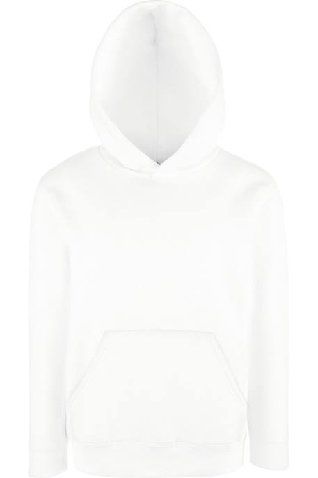 Sweat à capuche coton premium Blanc+Gris chiné 1 - vertbaudet enfant 